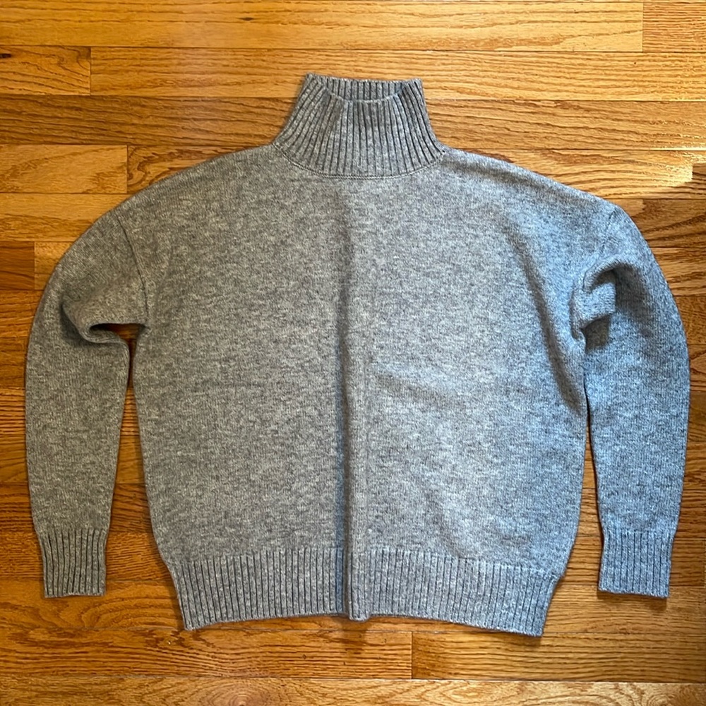 Karen Kane Gray Oversized Turtleneck Sweater